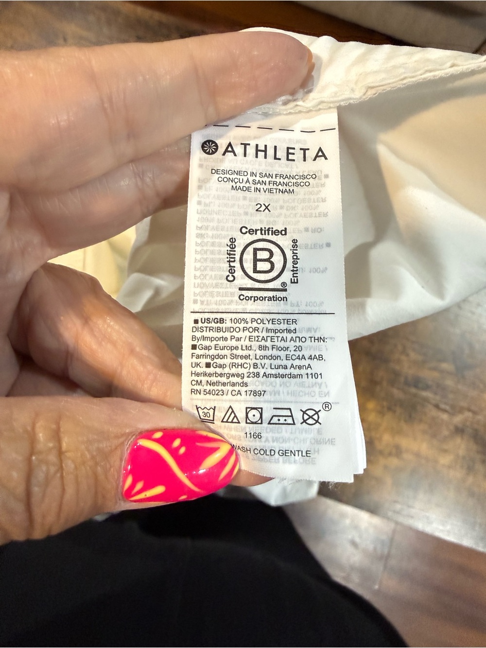 Athleta Women’s 2X White Half Zip Windbreaker Jacket Lightweight Athleisure Run - Picture 6 of 6